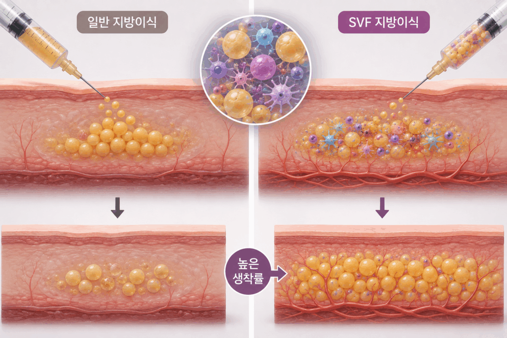83637254-f5e8-40d3-a528-432e47f04892-1024x683 SVF 지방이식 vs 필러 — 채우는 것과 재생시키는 것의 차이