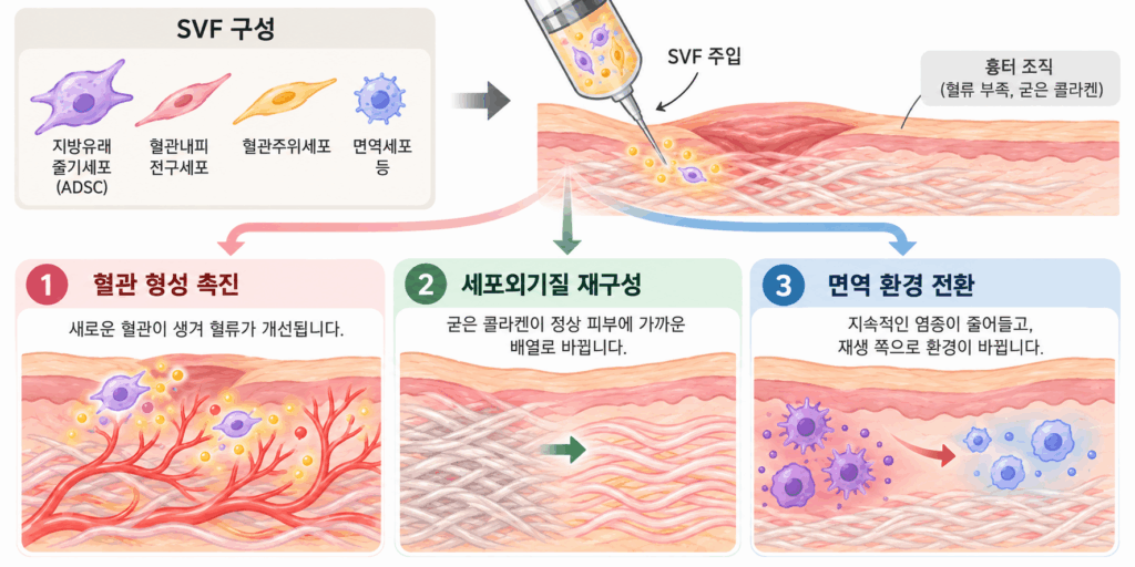 SVF-설명-1024x512 흉터 재생치료가 여러 회로 나뉘는 이유 — SVF와 흉터 조직의 재형성 시간