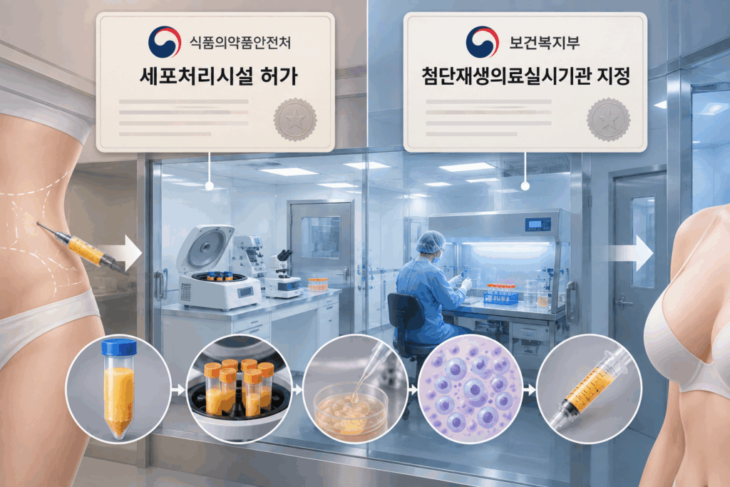 세포처리시설허가와-첨단재생의료실시기관-1024x683 SVF 시술 비용을 구성하는 요소 ㅡ 공정·시설·인력의 관점