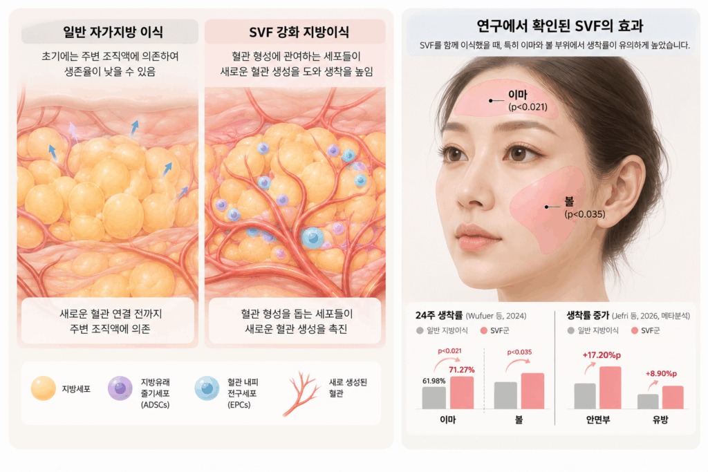 SVF-지방이식-효과-1024x683 노화에 따른 얼굴 지방 구획의 변화 — 재생의학적 접근